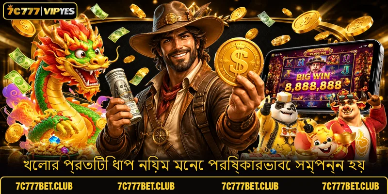 খেলার প্রতিটি ধাপ নিয়ম মেনে পরিষ্কারভাবে সম্পন্ন হয়
