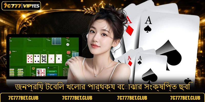জনপ্রিয় টেবিল খেলার পার্থক্য বোঝার সংক্ষিপ্ত ছবি