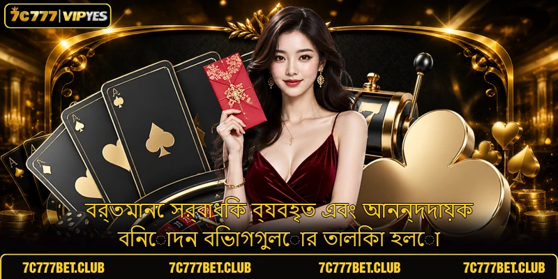 বর্তমানে সর্বাধিক ব্যবহৃত এবং আনন্দদায়ক বিনোদন বিভাগগুলোর তালিকা হলো