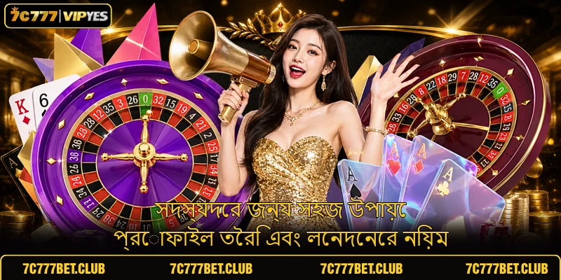 সদস্যদের জন্য সহজ উপায়ে প্রোফাইল তৈরি এবং লেনদেনের নিয়ম